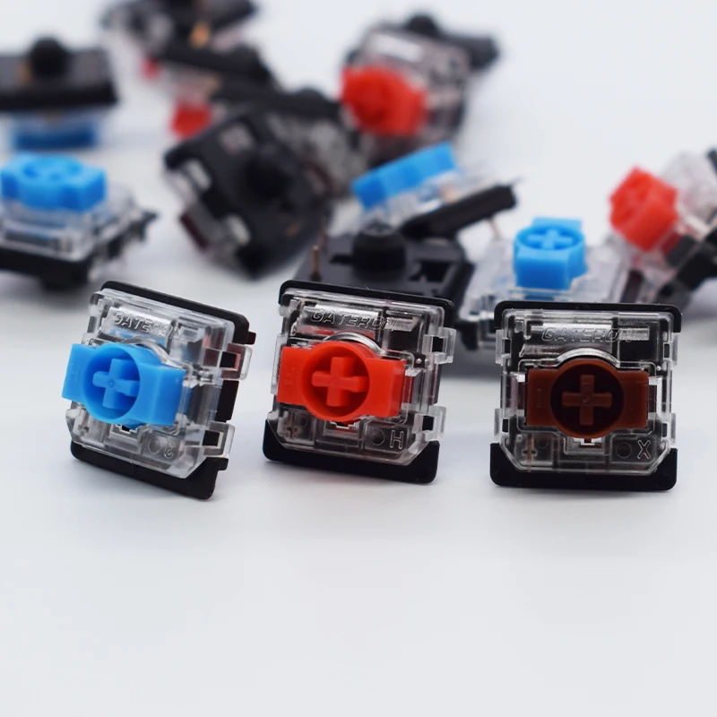 Механическая клавиатура Gateron Jiadalong низкоосевой переключатель тонкий красный
