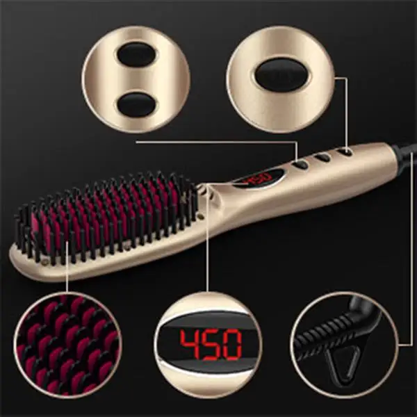 

Miropure KL1020 Straight Hair Brush With Lonic Detangling Hair Brush Detangler Hairbrush Scalp Massager Straigh Hair Comb