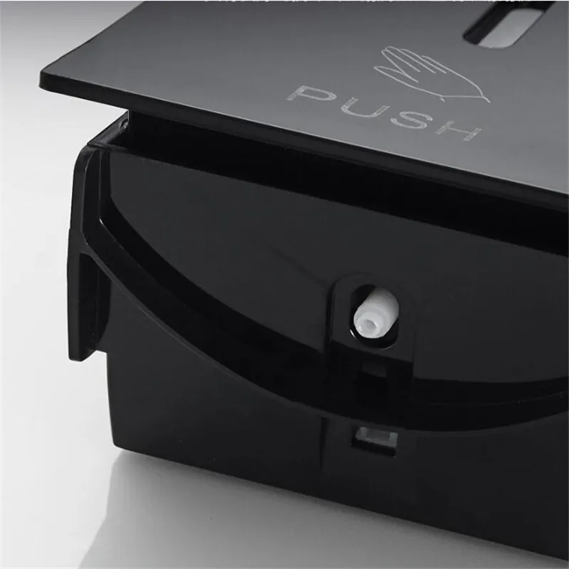 Диспенсер для мыла настенный жидкости ABS черный отель Кухня Ванная комната