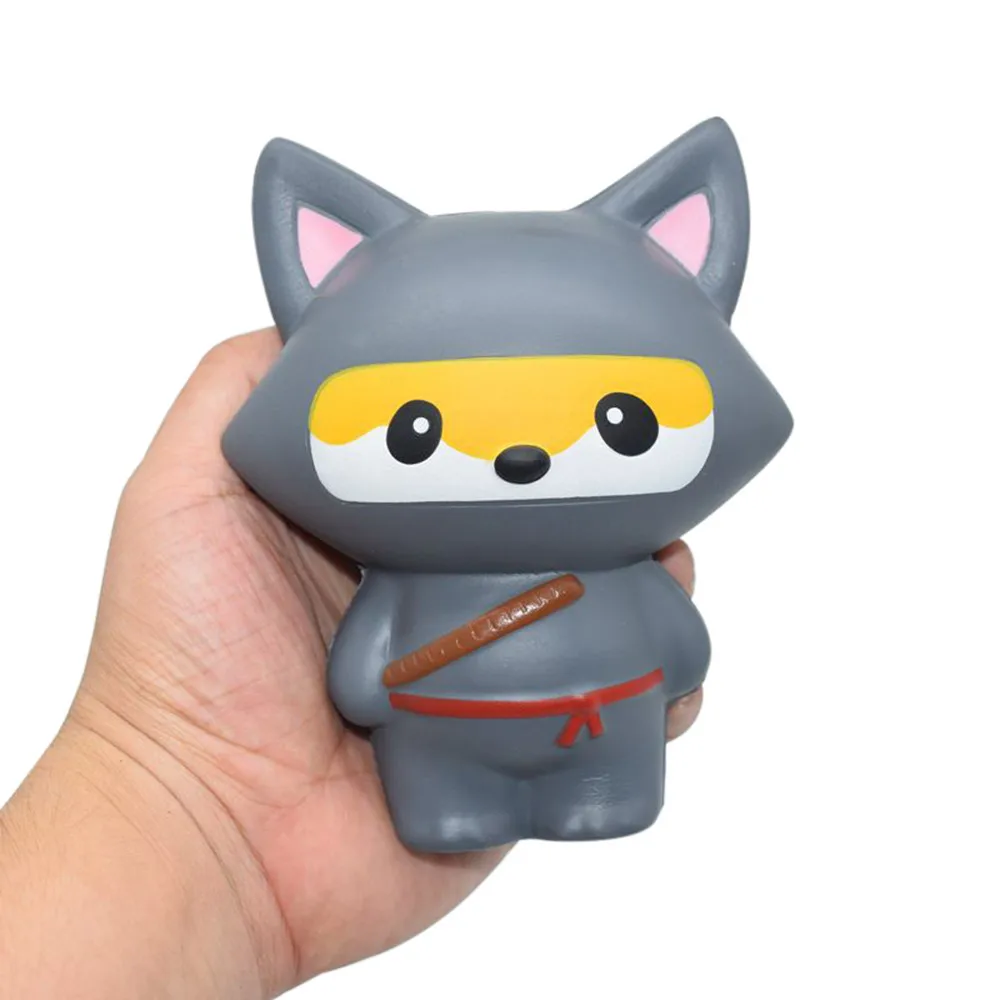 Мягкая мультяшная кошка медленно поднимающаяся сжимаемая игрушка для снятия