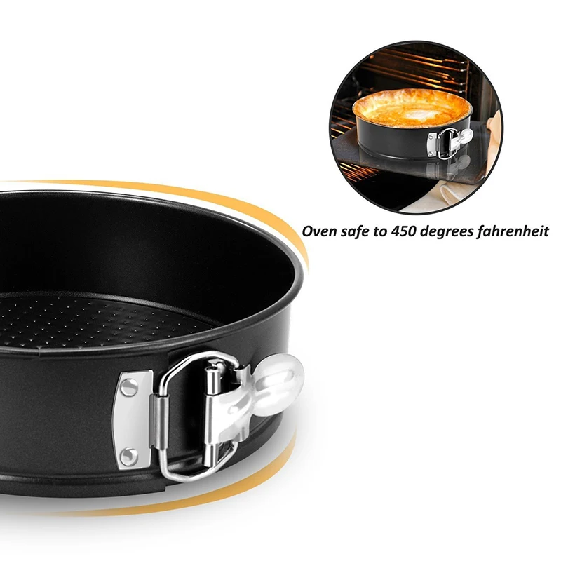 7in18cm Round Honeycomb Cake Mould Non-stick Bottom Live Buckle Mold Hurricane Baking Utensils tray Air fryer | Бытовая техника