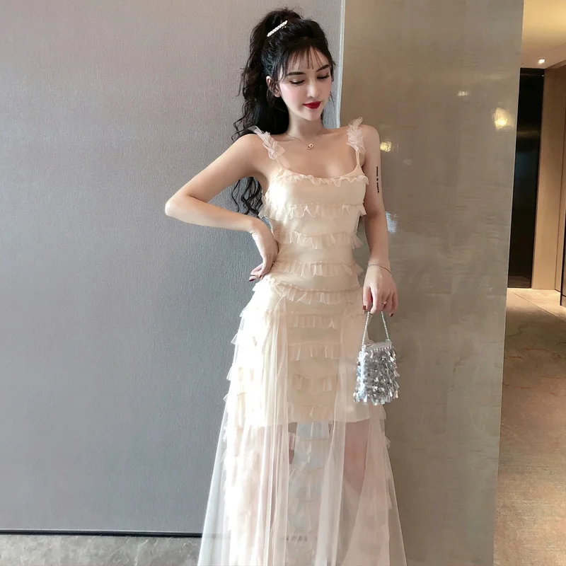 

Dress Sexy Mesh Camisole Ladies Fashion Dress