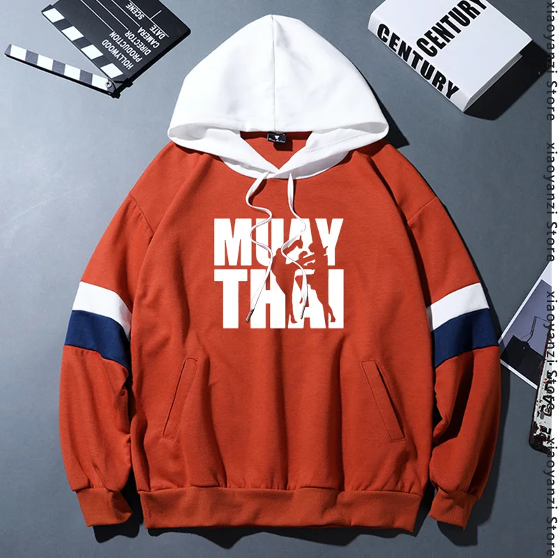 

2020 autumn spring NEW Fashion Muay Thai Thailand Boxer hoodies For Man Geek Homme sweatshirts Awesome Train pullovers Plus Size