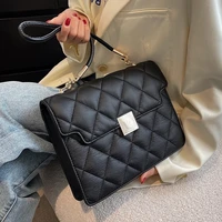 quilted small crossbody messenger bags for women 2022 fashion pu leather luxury brand designer lady shoulder bag handbags