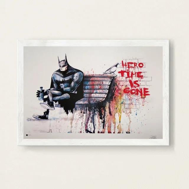 13 Banksy граффити современное искусство уличное искусство Искусство Живопись Шелковый Холст плакат настенный домашний декор - Цвет: 13