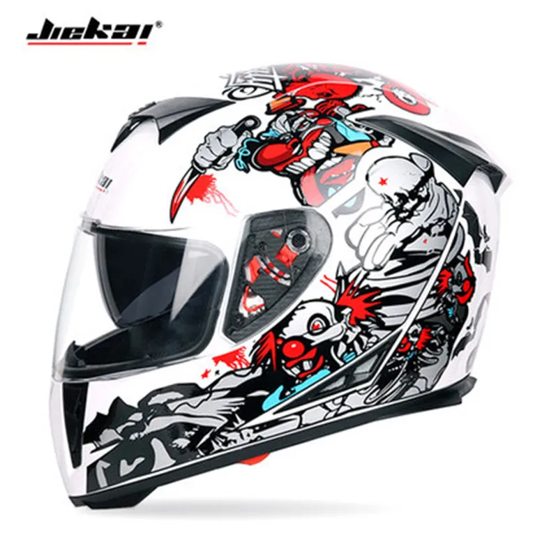 

JIEKAI 310 motorcycle helmet locomotive helmet anti-fog full face helmet racing helmet Capacete ,Moto Helmet / Gold steel red