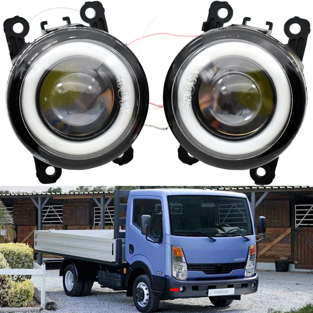 

LED Fog Light for Nissan Cabstar E (F24MF24W) 2007-2013 LED Angel Eyes Daytime Running fog lamps Cut-Line Lens Fog Lights