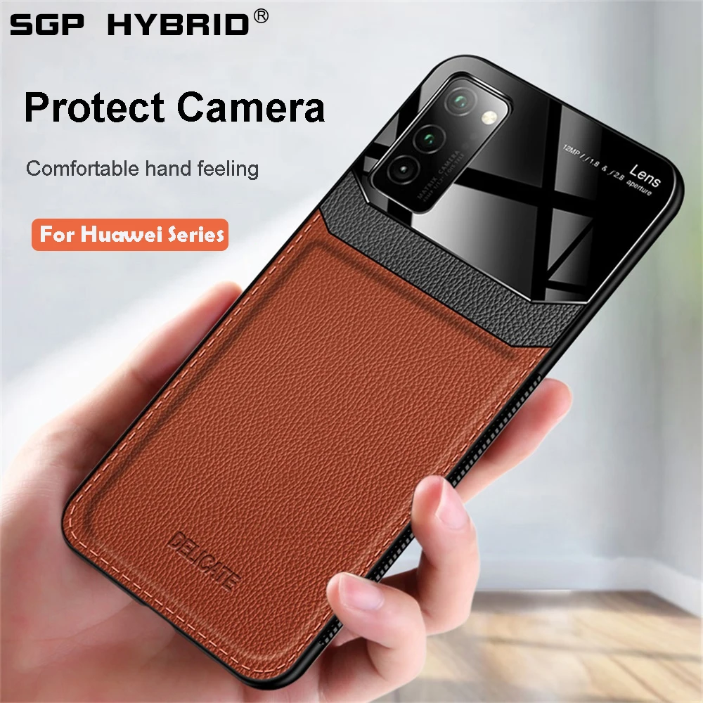 For Huawei P40Pro P40Lite P40 P30 P20 Mate 30 20 Pro Lite Honor 9 9x 10 lite 8X 20i V30 Leather Camera Case Shell Cover | Мобильные