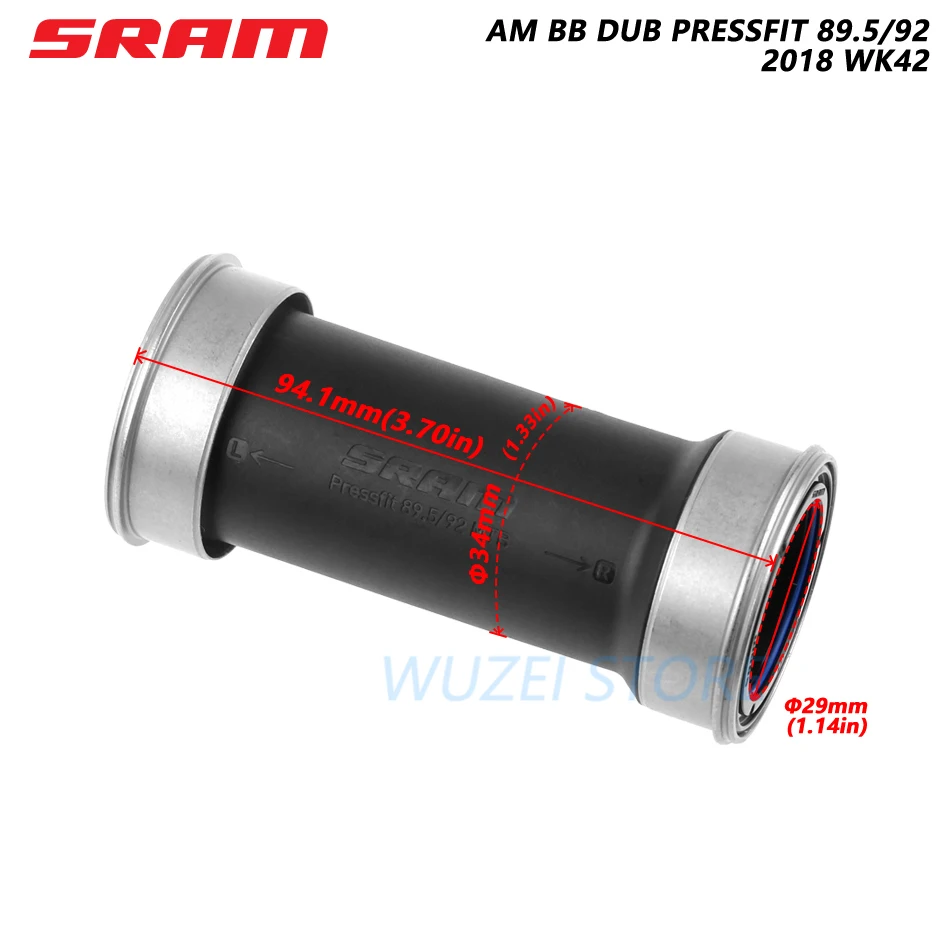 SRAM Нижний Кронштейн подшипника BSA AM BB DUB BB30 PF30 Кронштейн английский 68/73 PRESSFIT92 горный велосипед центральная ось Movemnt