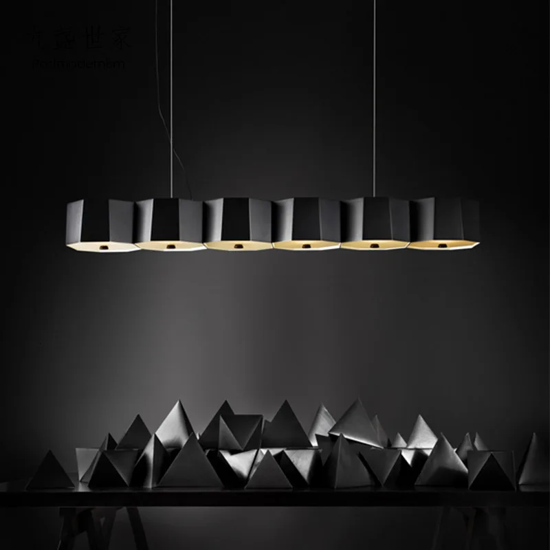 Современные многогеометрические светодиодные потолочные люстры светильники из