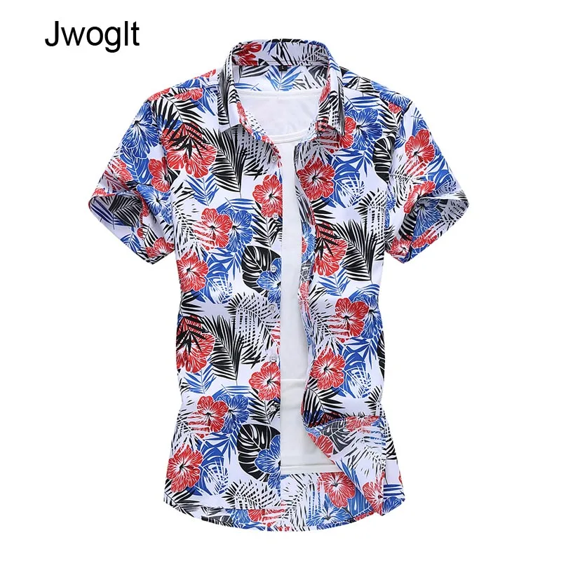 

Гавайская рубашка мужская, Повседневная пляжная, с принтом, с коротким рукавом, 45-120 кг, размера плюс 5XL 6XL 7XL, лето