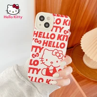 hello kitty cute cartoon pattern mobile phone case for iphone13 13pro 13promax 12 12pro max 11 pro x xs xr 7 8 plus cover