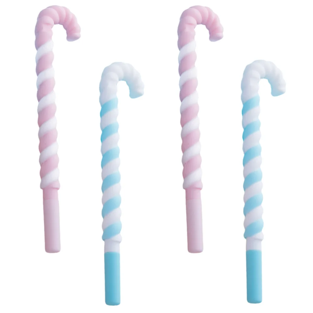 

4pcs Crutch Shaped Pens Lovely Pens Students Stationery Pens Writing Pens
