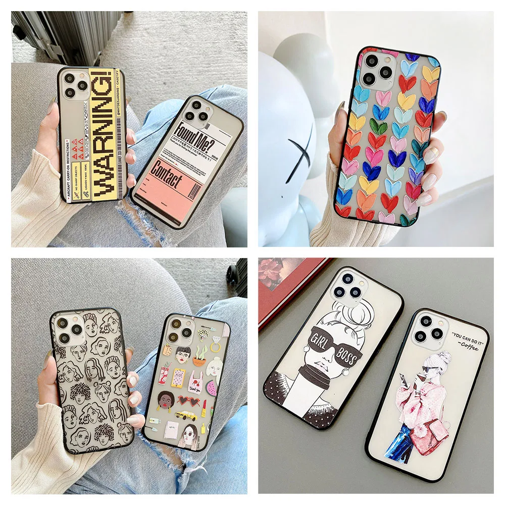 Граффити Девушка мальчик пары рельефный телефонный чехол для Huawei Nova 3 3i 4 4E 5 5T 6 7 Pro