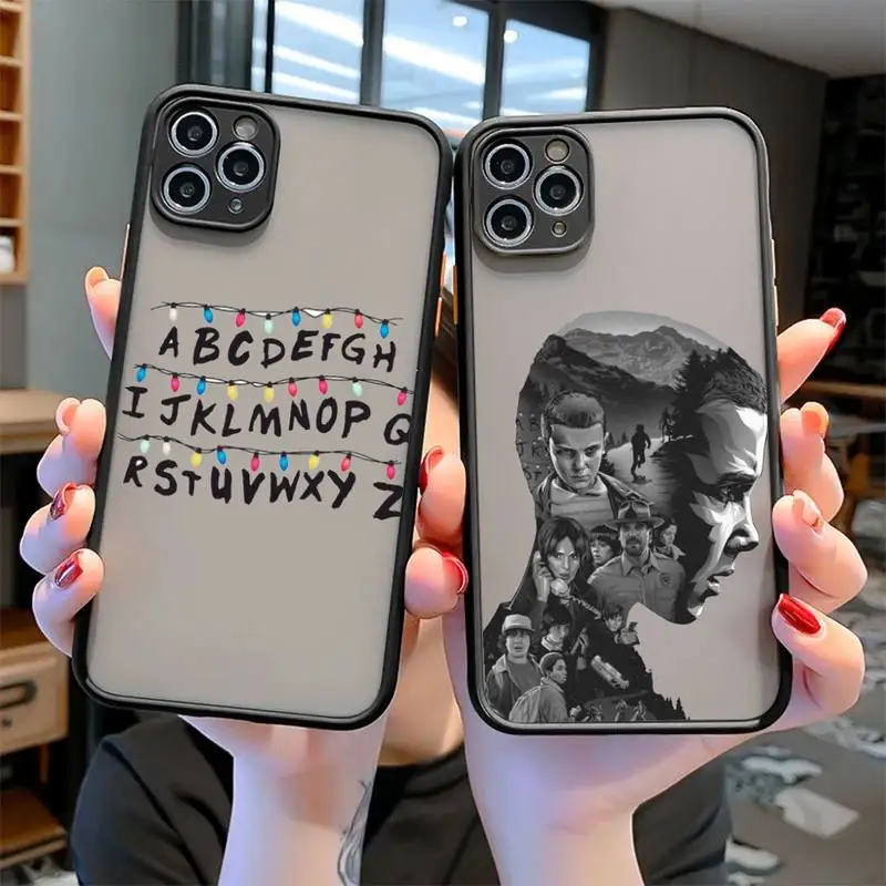

Stranger Things Skin Feel Matte Silicone Bumper Phone Case For iphone12 11 Pro Max X XS Max XR 7 8 Plus Shockproof Back Cover