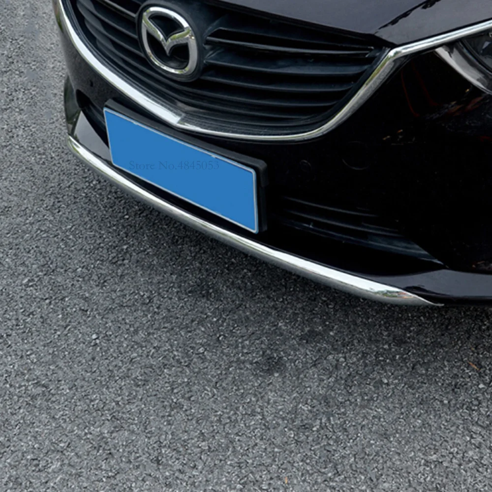 Подходит для Mazda 6 M6 Atenza Sedan 2014 2015 2016 ABS Хром передний и задний бампер гоночная