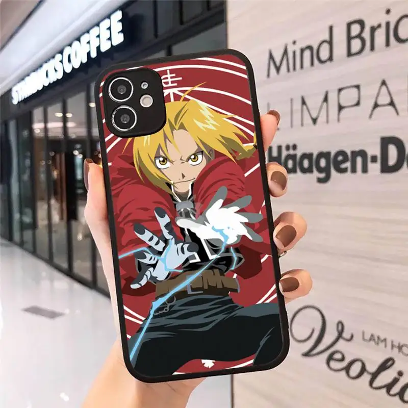 

Full Metal Alchemist Brotherhood Anime Phone Cases Matte Transparent for iPhone 7 8 11 12 s mini pro X XS XR MAX Plus cover