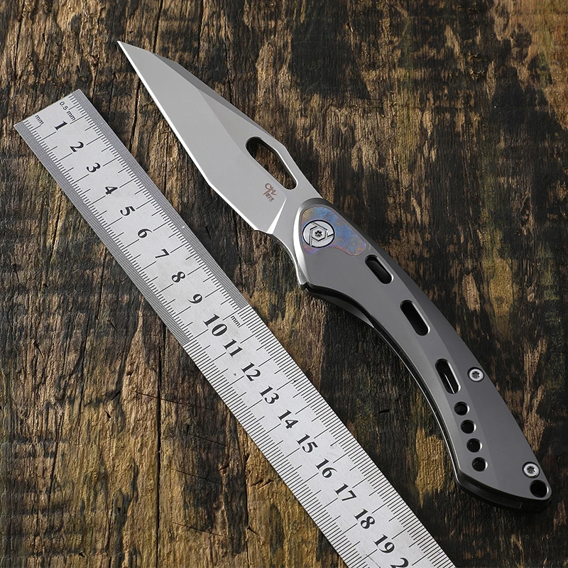 

Охотничий нож CH MARSHAL TC4, складной резец с титановой ручкой, сталь S35VN, для самообороны, повседневные инструменты