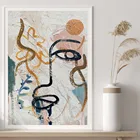 Постеры и принты Матисса в ретро стиле, Настенная картина с абстрактным изображением человеческого лица и граффити, Картина на холсте для гостиной, скандинавский домашний декор
