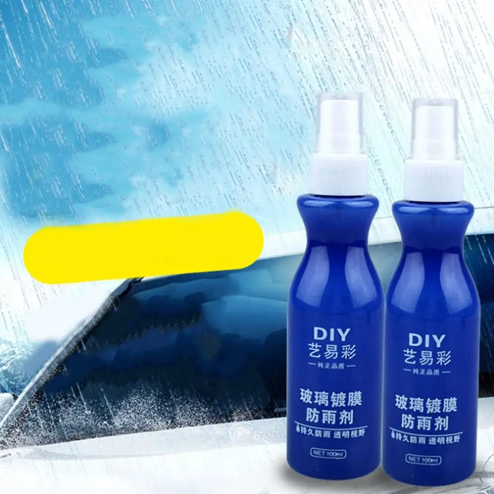 

2pcs/set Anti-rain Anti-fog Agent For Car Front Windshield Rear-view Mirror Window Glass Car Cleaning Tools