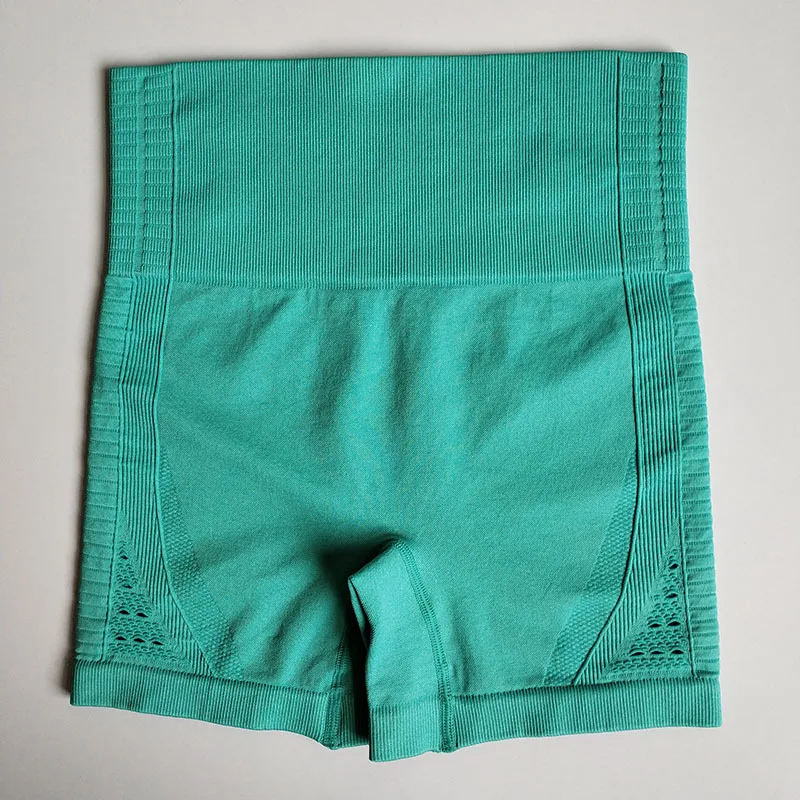 Шорты женские бесшовные с высокой талией для фитнеса и тренировок шорты йоги