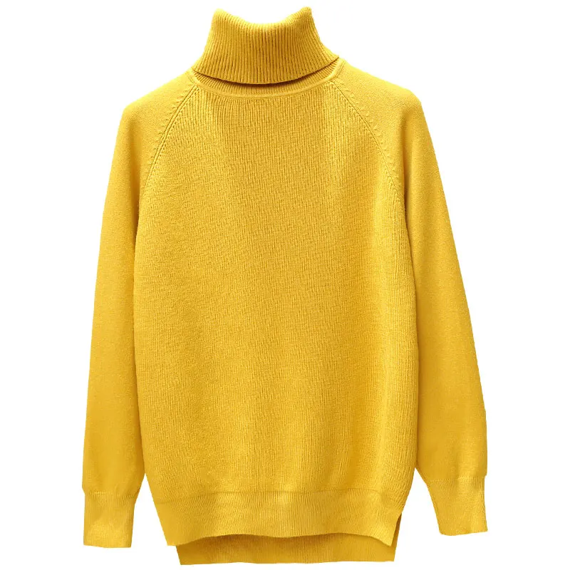 Женский свитер с высоким воротником Luzuzi зимний теплый женский джемпер плотный