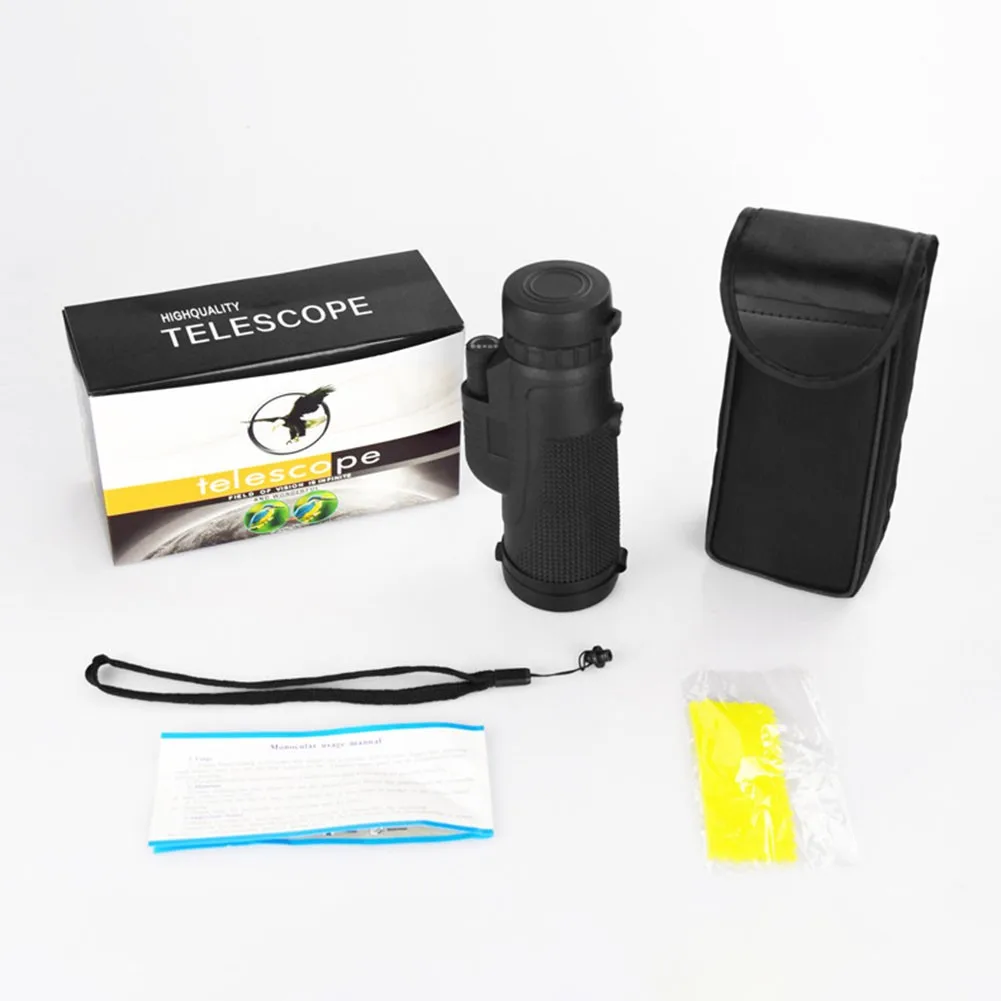 

40X60 HD Monocular Telescope Outdoor Camping HD Telescope Phone Camera Zoom Starscope Birds Watching Hiking Waterproof