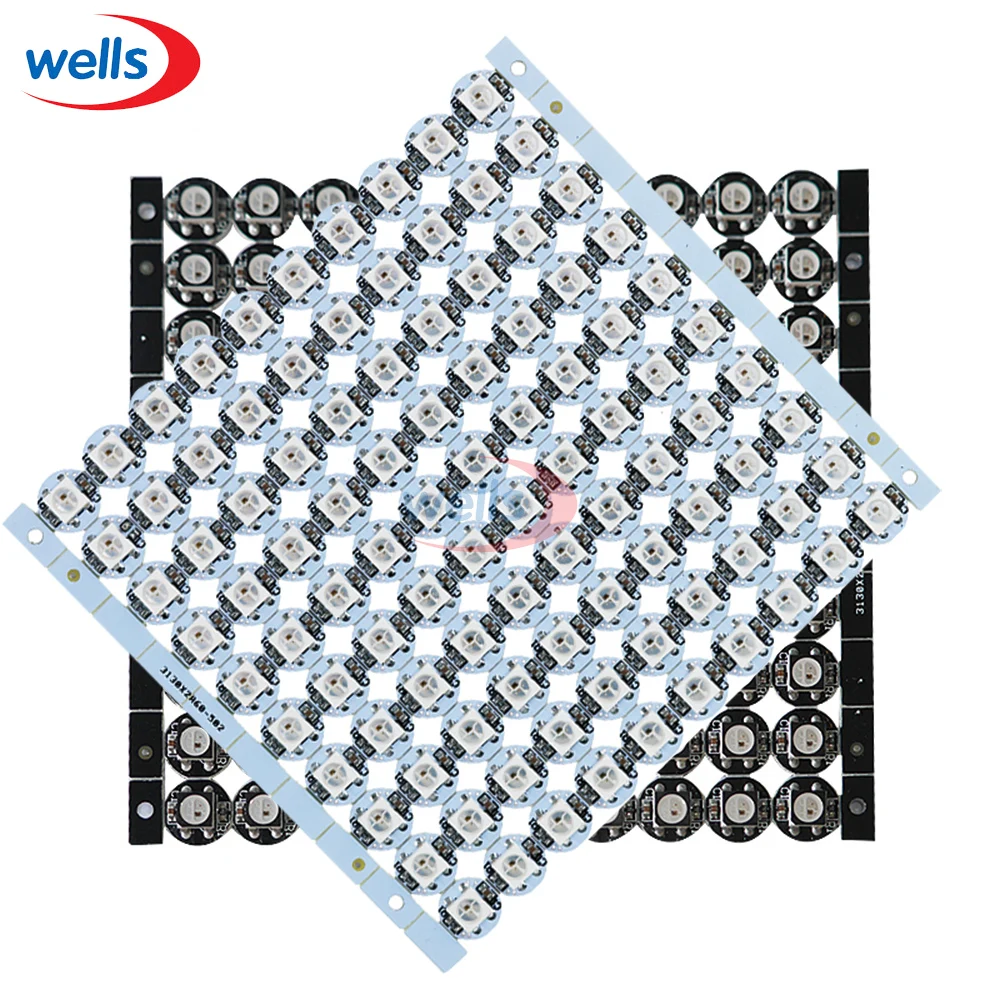 Светодиодный теплоотвод ws2812b светодиодный чип с черно белой печатной платой (10 мм