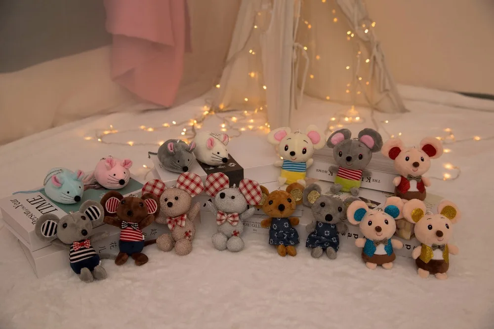 15 см для маленьких детей Kawaii милые мягкие мини Крысы Плюшевые Мультяшные животные маленькая мышка кукла для ключей, игрушка подвеска чучела игрушечный хомяк