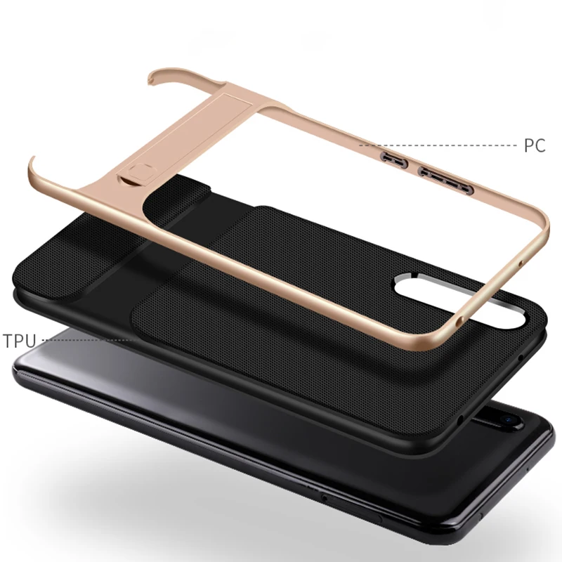 Чехол для мобильного телефона задняя крышка Huawei P20 P20Pro чехол подставка