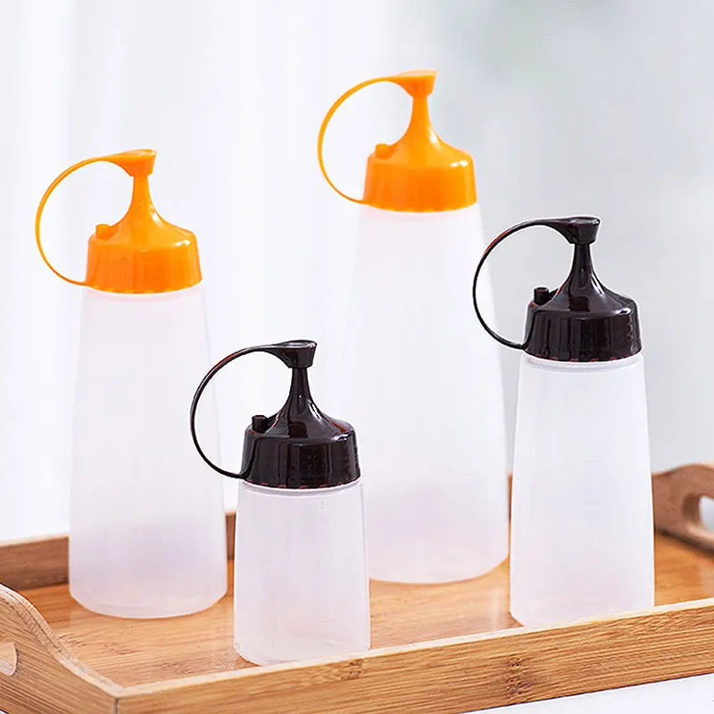 

Plastic Salad Ketchup Squeeze Bottle Durable Kitchen Supplies Squeeze Bottle Dustproof Seasoning Bottle Plastic Squeeze Bottle.