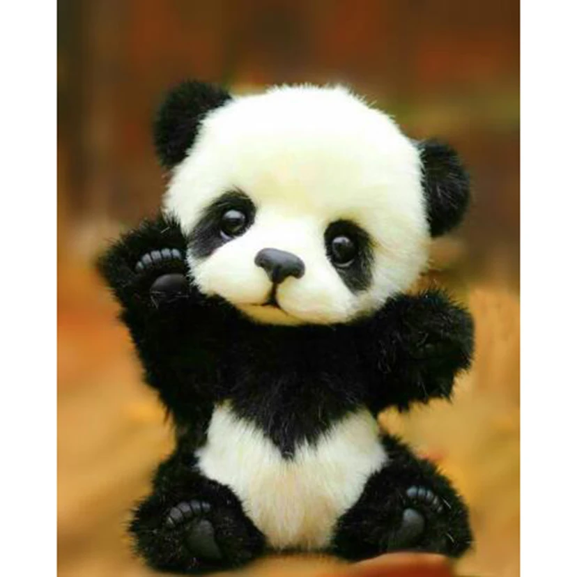 

5D DIY Diamond Painting Animal Picture Cute Panda Beauty Picture Square/Round Diamond Cross Stitch Decoration Artwork TX153
