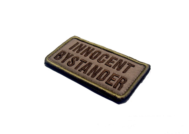 Забавные нашивки innocent by stander забавные слова крючок и петля армия США боевые