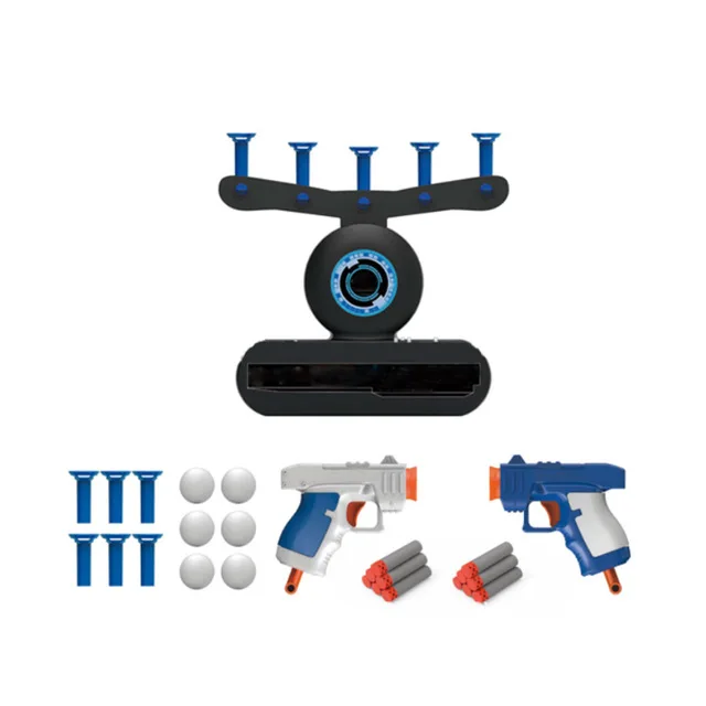 2 Gun Плавающая игра для стрельбы с мячом, воздушные парения, плавающая игра-мишень для праздников и вечеринок, забавные вечерние принадлежности, Прямая поставка - Цвет: 2 Gun