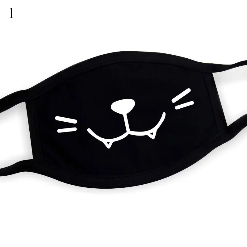1 шт. хлопковая Корейская маска для лица Kpop милые животные мультяшный Кот