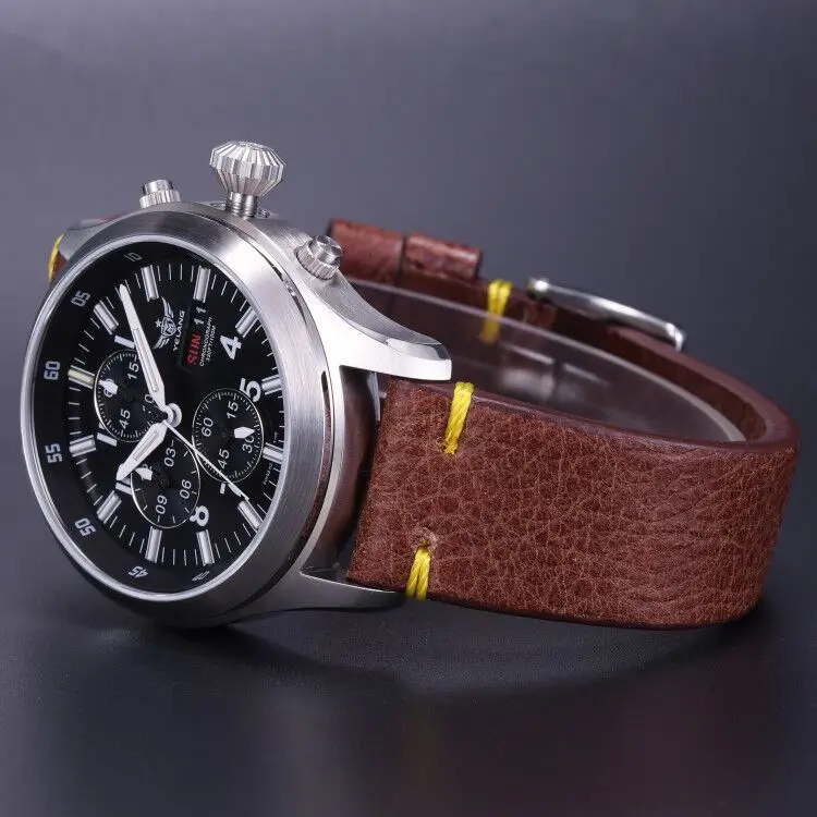 Мужские часы с Тритием мужские спортивные хронографом Yelang военные T100 светящиеся