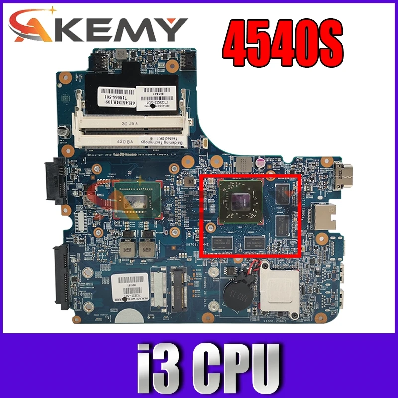 

AKemy Laptop motherboard For HP ProBook 4540S 4440S 4441S Core I3 Mainboard 712924-001 712924-601 12260-1 48.4SI08.011