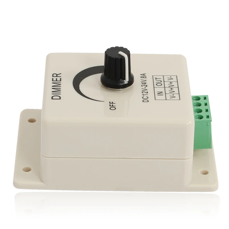 PWM Dimmer Control DC 12V 24V 8A диммер кнопка вкл./выкл. одноканальный регулируемый светильник