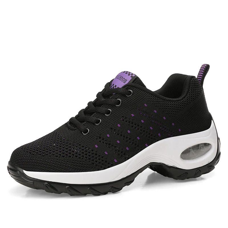 

Женские кроссовки, сетчатая обувь для бега, женская спортивная обувь для прогулок и танцев, дышащая обувь на воздушной подушке, кроссовки со...