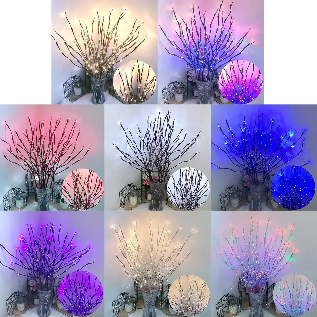 

20 Bulbs Home Party Decoration LED Fairy Light Vase Flower Branch Lamp Floral String Lights Christmas Garden Decoration