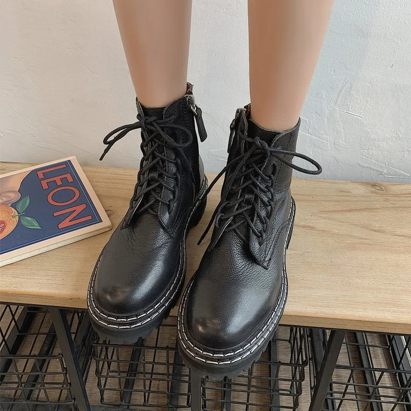 Ботинки martin женская обувь на среднем каблуке коллекция 2019 года сезон осень зима