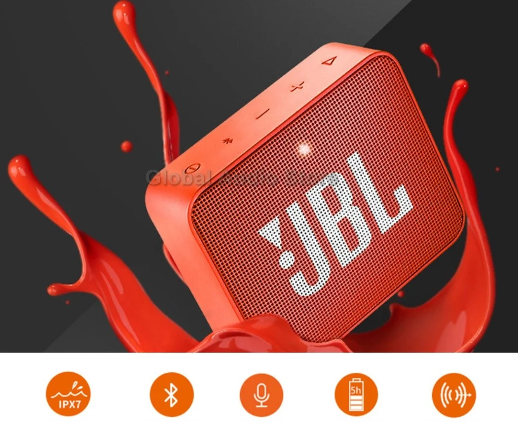 JBL Go 2 Мини Портативный беспроводной IPX7 водонепроницаемый Bluetooth динамик с сабвуфером бас-эффект