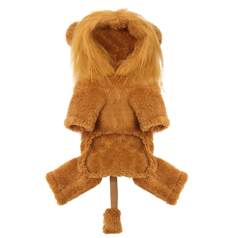 Одежда для собак Сфинкс одежда Теплый костюм парик льв/леопард/зебра домашних