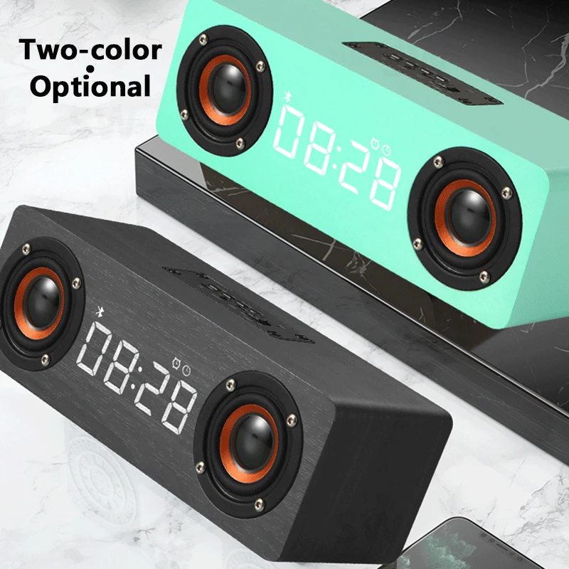 Беспроводной сабвуфер с будильником портативная Bluetooth Колонка для домашнего