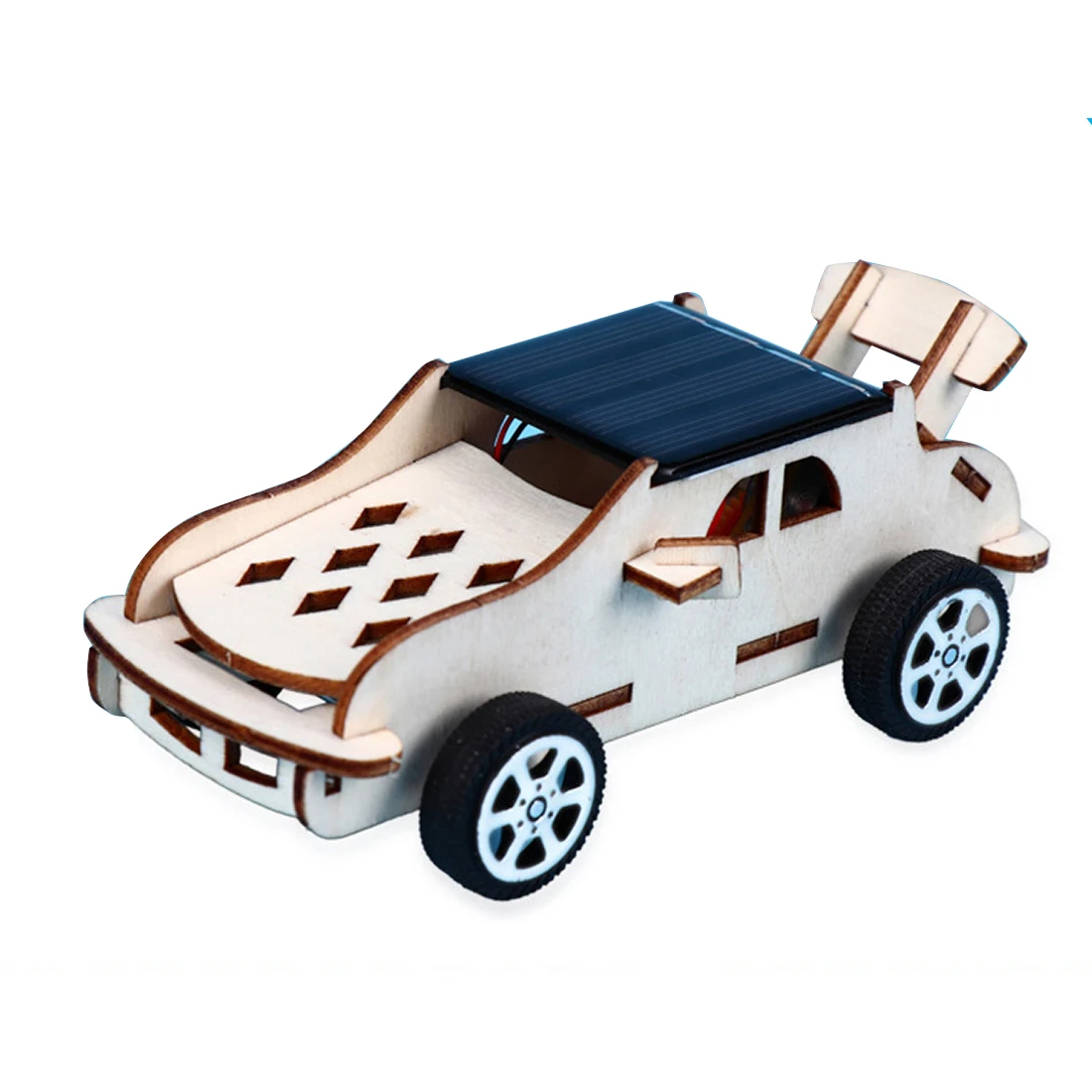 

3D пазл автомобиль на солнечной батарее, полноприводный деревянный граффити, цветной, подарок для мальчиков, обучающие игрушки для самостоя...