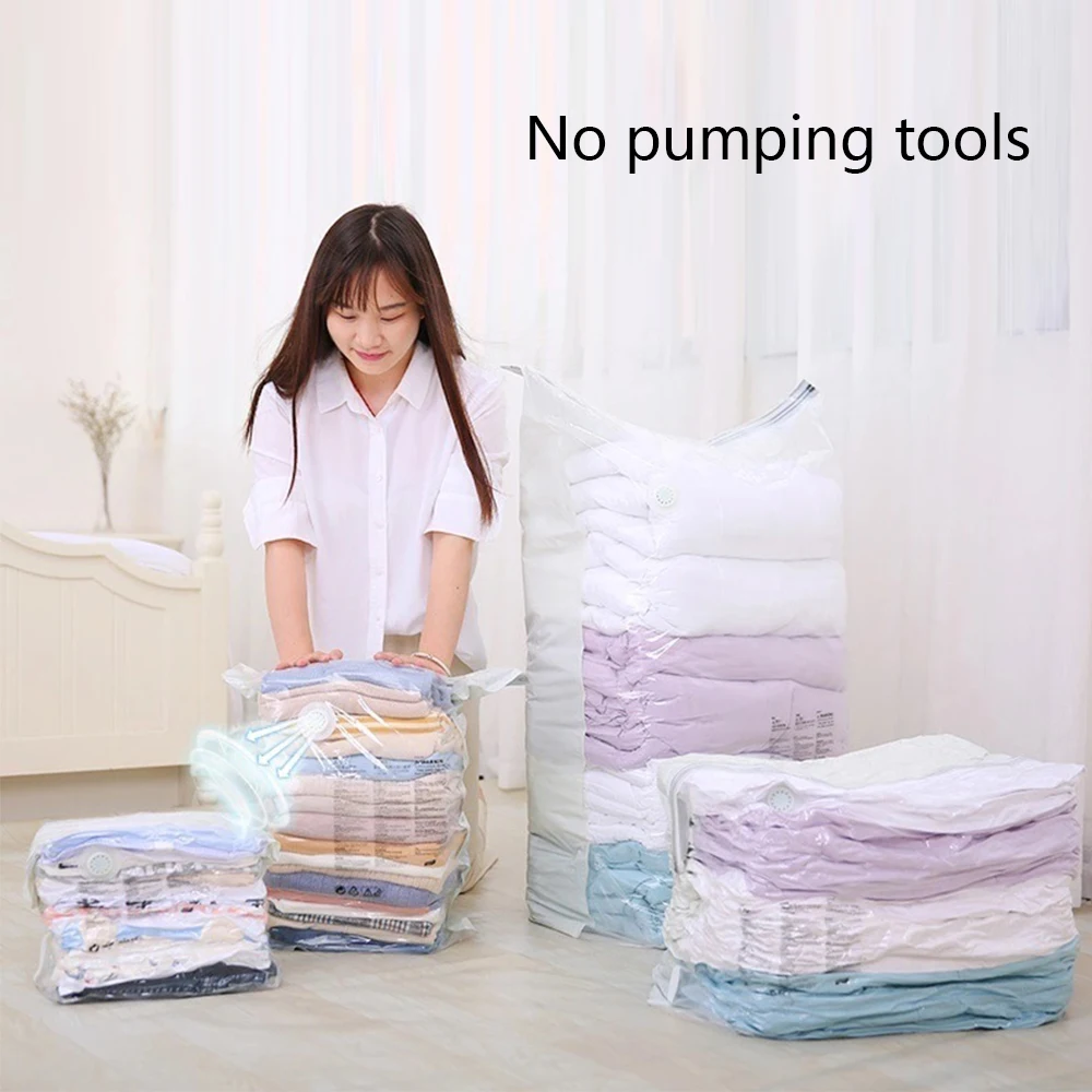 Прозрачный вакуумный мешок сумка для хранения домашний складной органайзер