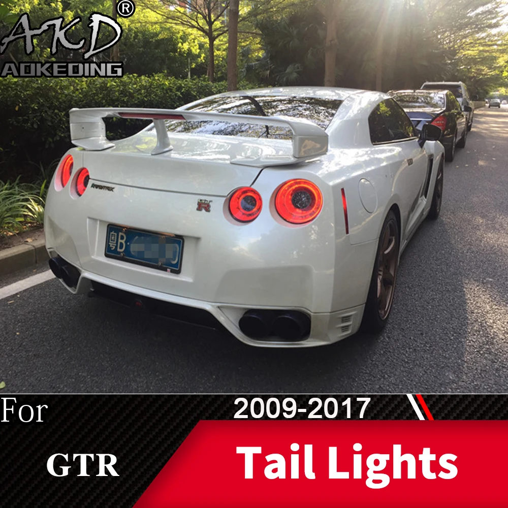 

AKD Car Lamp For Nissan GT-R 2009-2017 LED Taillight Assembly Upgrade Dynamic Signal DRL Accessories