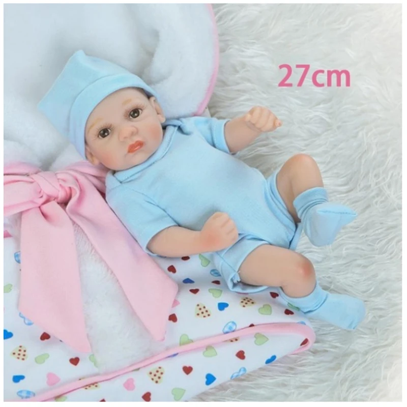

Reborn Baby Dolls Cute Soft Handmade Realistic Newborn Silicone Vinyl Baby Dolls Toys for Girl Boys Kids Birthday Xmas Gift