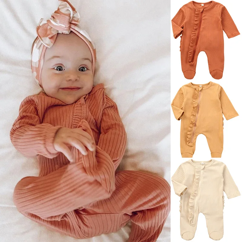 

Autumn Jumpsuit Cotton Baby Romper Long Sleeve Cute Unisex Toddler Onesie Baby Romper Newborn MamelucoBaby Kids Clothes BW50PF