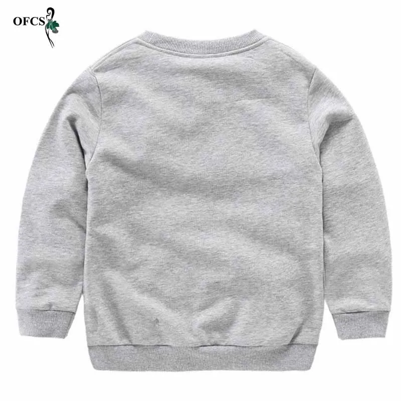 

Autumn recreational sweater, children round collar clothes, boys and girls candy color long sleeve fleece
